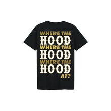 Load image into Gallery viewer, Youth Where The Hood At T-Shirt Black